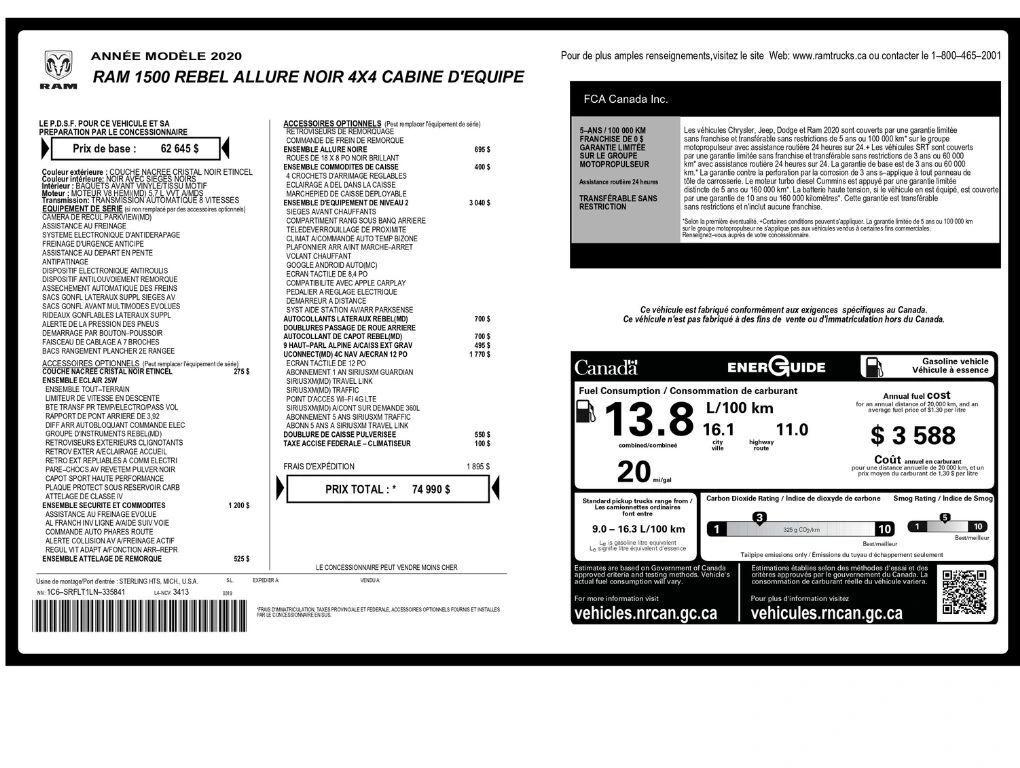 ram ram 1500 2020 1C6SRFLT1LN335841 image ram ram 1500 2020 1C6SRFLT1LN335841 image